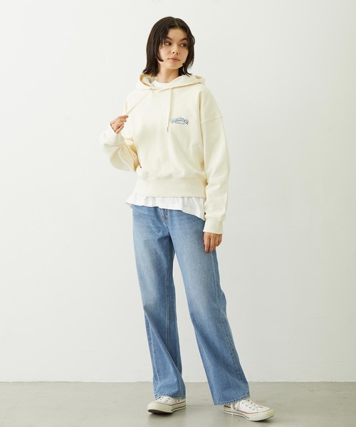 MILKFED.（ミルクフェド）の「CUPCAKE SHORT HOODIE（パーカー・レディース・オフホワイト/ライトブルー/ネイビー・S/M）」の5枚目の写真