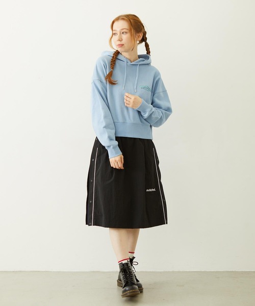MILKFED.（ミルクフェド）の「CUPCAKE SHORT HOODIE（パーカー・レディース・オフホワイト/ライトブルー/ネイビー・S/M）」の15枚目の写真