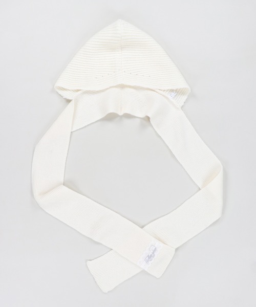 SPINNS(スピンズ)の「フード付きで即あざと可愛い♪2WAYリボンマフラー(マフラー・レディース・グレー/ホワイト・ONESIZE)」の22枚目の写真