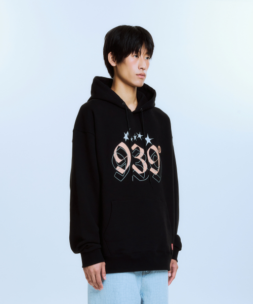 939 STAR GRAPICHS HOOD (BLACK)（パーカー）｜ARCHIVE BOLD