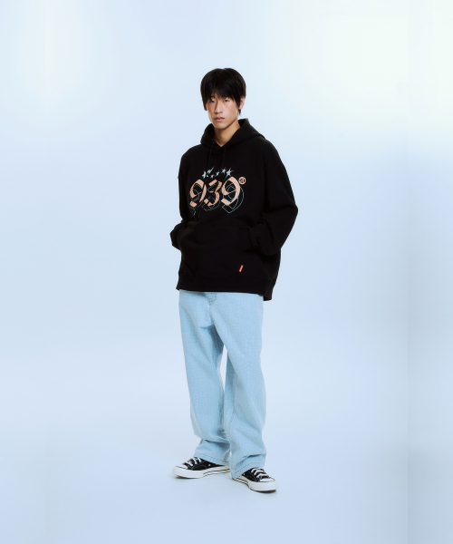 ホォアナデアルコ　パーカー　星手柄 939 STAR GRAPICHS HOOD (BLACK)（パーカー）｜ARCHIVE BOLD