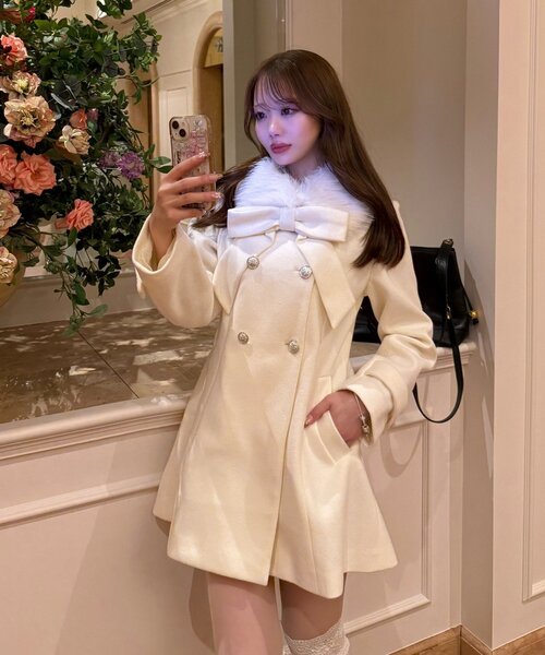 インフルエンサー企画】Keru マルチwayリボンミドルコート（ステン