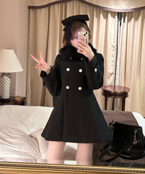 インフルエンサー企画】Keru マルチwayリボンミドルコート（ステン