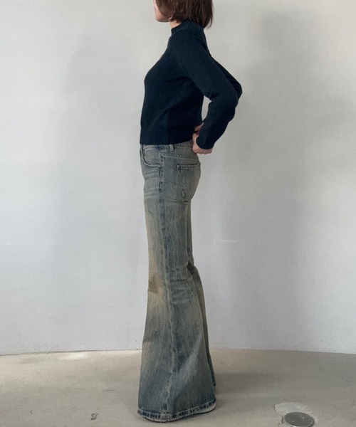 Fano Studios（ファノ ストゥディオズ）の「ドッグジャガード ウールニットトップス FQ25S276【Fano Studios】【2025AW】（ニット/セーター・レディース・ネイビー・L/M/S）」の16枚目の写真