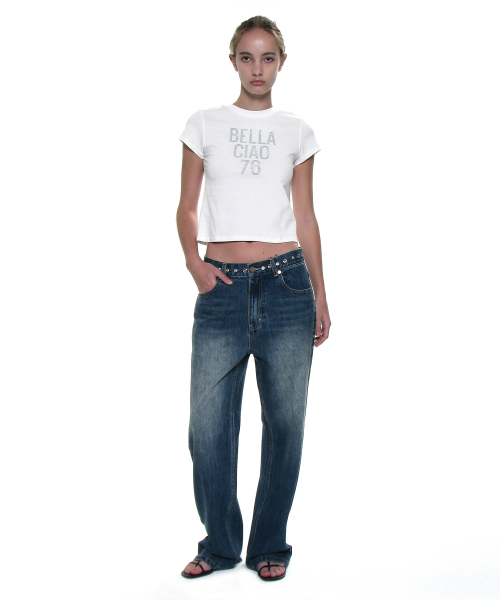 PARTIMENTO WOMEN(パルティメントウィメン)の「チャオベラ76プリンテッドショートスリーブTシャツ_ホワイト(Tシャツ/カットソー・レディース・その他・SMALL/MEDIUM)」の5枚目の写真