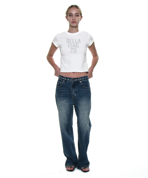PARTIMENTO WOMEN(パルティメントウィメン)の「チャオベラ76プリンテッドショートスリーブTシャツ_ホワイト(Tシャツ/カットソー・レディース・その他・SMALL/MEDIUM)」の6枚目の写真