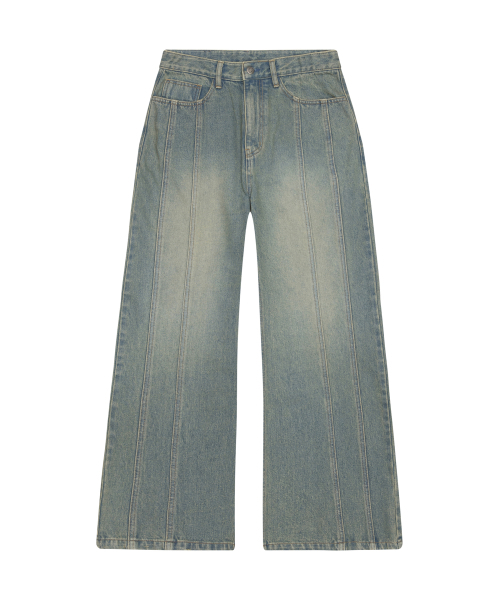 IUGAMAKARAS(イウガマカラス)の「Ribbon Denim Pants (Sand Blue)(デニムパンツ・レディース・その他・1/2)」の10枚目の写真