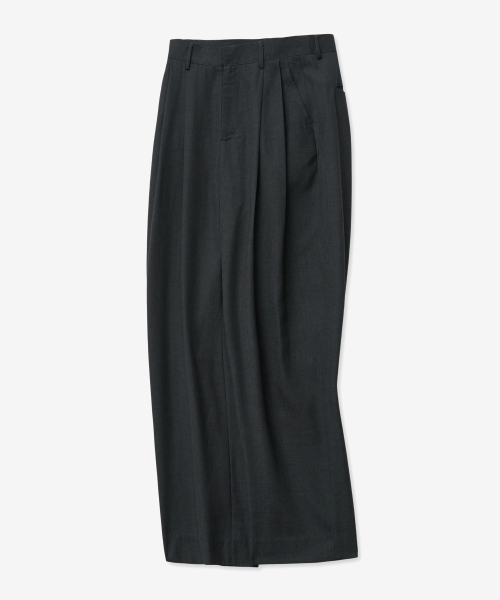 VTWO（ブイツー）の「(今シーズン)ロングワイドスラックス (グレー)（スラックス・メンズ・その他・LARGE/SMALL/MEDIUM）」の2枚目の写真