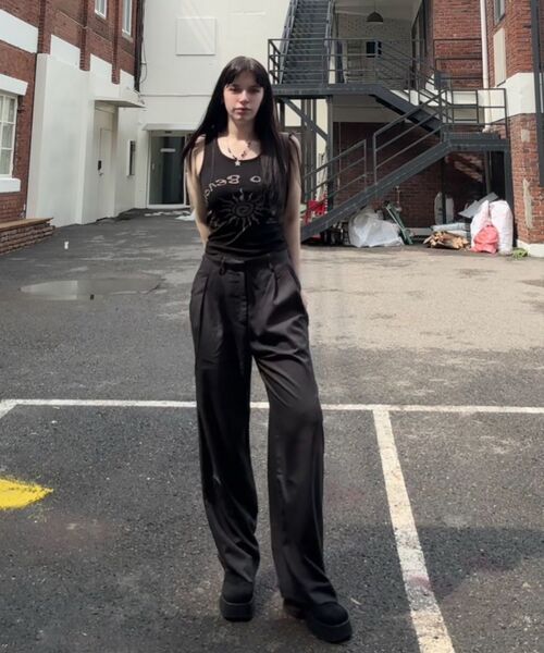 VTWO（ブイツー）の「(今シーズン)ロングワイドスラックス (グレー)（スラックス・メンズ・その他・LARGE/SMALL/MEDIUM）」の6枚目の写真