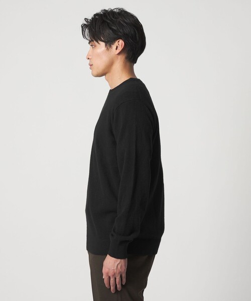 A DAY IN THE LIFE UNITED ARROWS(アデイインザライフユナイテッドアローズ)の「カシミヤ 天竺 ニット<A DAY IN THE LIFE>(ニット/セーター・メンズ・ブラック/ライトグレー/モカ・L/M)」の17枚目の写真