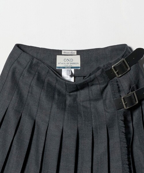 Steven Alan(スティーブンアラン)の「<O'NEIL of DUBLIN × Steven Alan>PLEATED SKIRT/スカート(スカート・レディース・パープル/ダークグレー・8/10)」の9枚目の写真