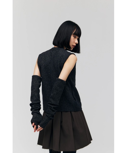 FELICITY（フェリシティ）の「Lame Argyle Vest（ベスト・レディース・ブラック/グレー・2）」の22枚目の写真