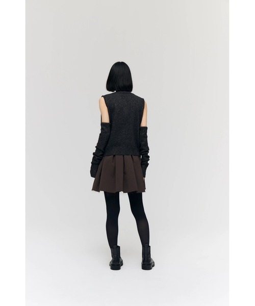 FELICITY（フェリシティ）の「Lame Argyle Vest（ベスト・レディース・ブラック/グレー・2）」の18枚目の写真