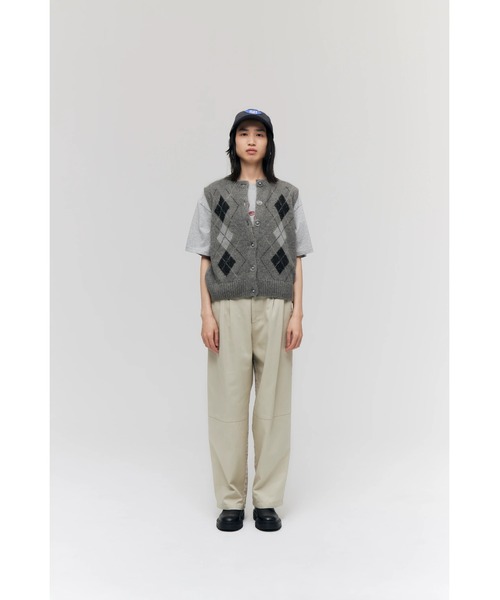 FELICITY（フェリシティ）の「Lame Argyle Vest（ベスト・レディース・ブラック/グレー・2）」の17枚目の写真