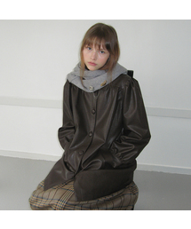 [新品]シヌーンSinoonハーフコートブラック 新品]シヌーンSinoonハーフコートブラック U117930684 - ジャケット