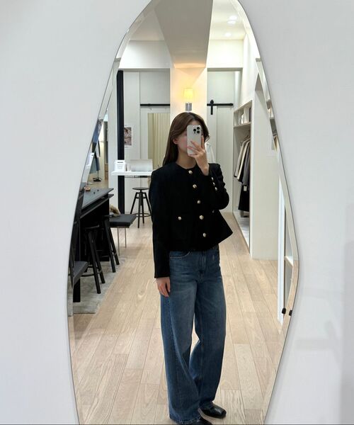 LINGSEOUL(リングソウル)の「gold button tweed jacket-black(テーラードジャケット・レディース・その他・SMALL/MEDIUM)」の6枚目の写真