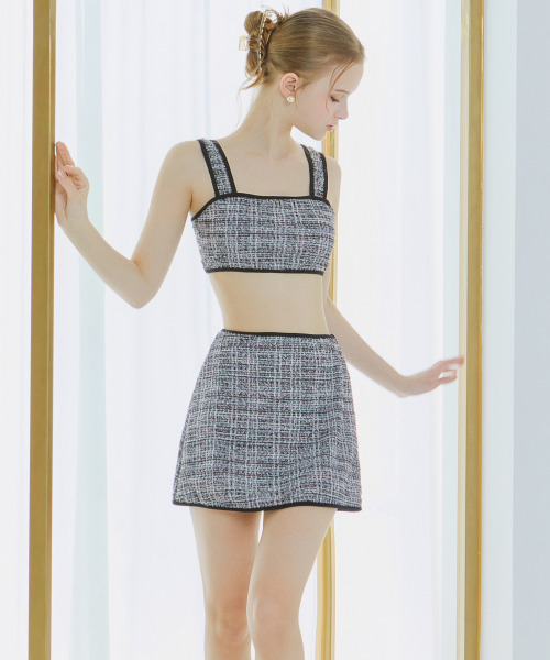 VIKINI VENDER(ビキニベンダー)の「ツイードスイムスカート - ブラック(ビキニ別売)(スカート・レディース・その他・SMALL/MEDIUM)」の3枚目の写真