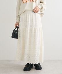 Green　Parks | 起毛レースティアードスカート(スカート)