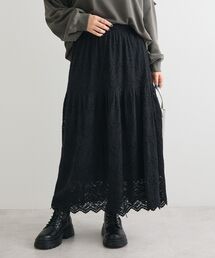 Green Parks | 起毛レースティアードスカート(スカート)