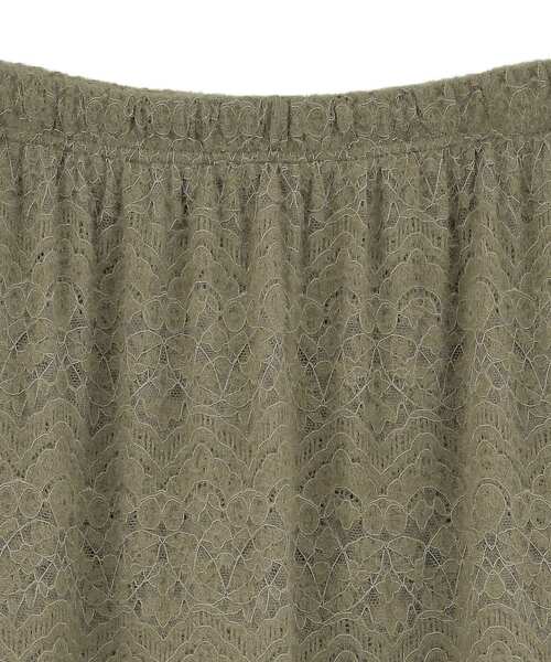 Green Parks(グリーンパークス)の「起毛レースティアードスカート(スカート・レディース・ブラック/グレイッシュベージュ/オフホワイト・FREE)」の13枚目の写真