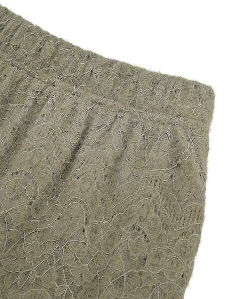 Green Parks(グリーンパークス)の「起毛レースティアードスカート(スカート・レディース・ブラック/グレイッシュベージュ/オフホワイト・FREE)」の11枚目の写真