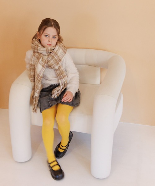 GLOBAL WORK（グローバルワーク）の「洗えるシャギーニット/606703（ニット/セーター・キッズ・レッド/イエロー/ミント/パープル/アイボリー/チャコールグレー/ブルー・130cm/140cm/150cm/160cm）」の8枚目の写真