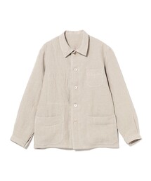BEAMS F | リネン フレンチ カバーオール(ブルゾン)