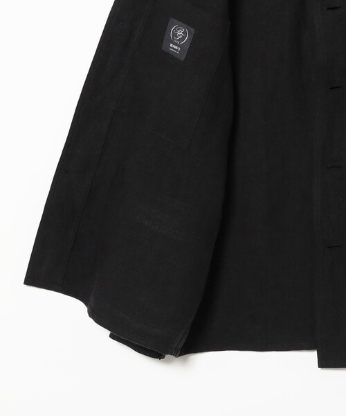 BEAMS F（ビームスエフ）の「リネン フレンチ カバーオール（ブルゾン・メンズ・ブラック/ベージュ・M/S/L）」の13枚目の写真