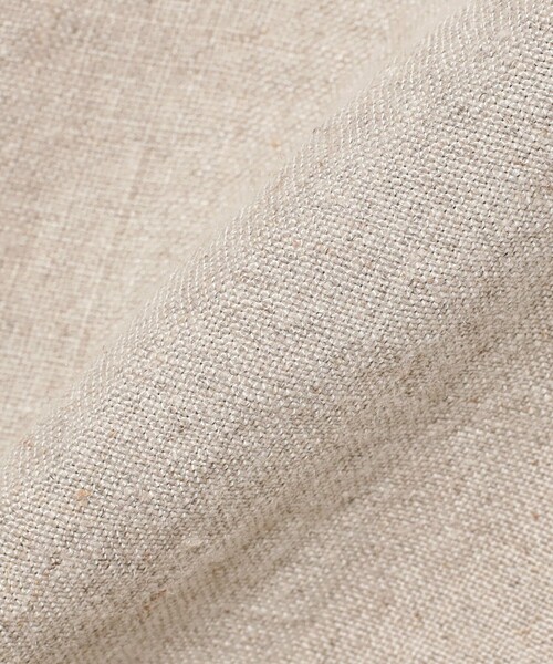 BEAMS F（ビームスエフ）の「リネン フレンチ カバーオール（ブルゾン・メンズ・ブラック/ベージュ・M/S/L）」の5枚目の写真