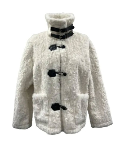 セール】ふわふわファー ダッフル風ショートコート（ダッフルコート