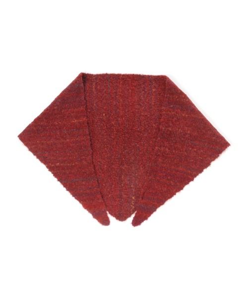 LEPSIM(レプシィム)の「三角ニットストール 606614(ストール/ショール・レディース・レッド/ブラウン/チャコールグレー・ONE SIZE)」の14枚目の写真