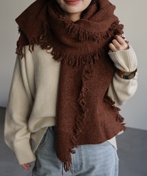 ap retro | フリンジニットストール(ストール/ショール)