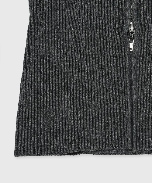 JOSE MOON(ジョゼムーン)の「ESCARGOT SLEEVE KNIT/エスカルゴスリーブニット(ニット/セーター・レディース・チャコールグレー/アイボリー/モカ・FREE)」の6枚目の写真