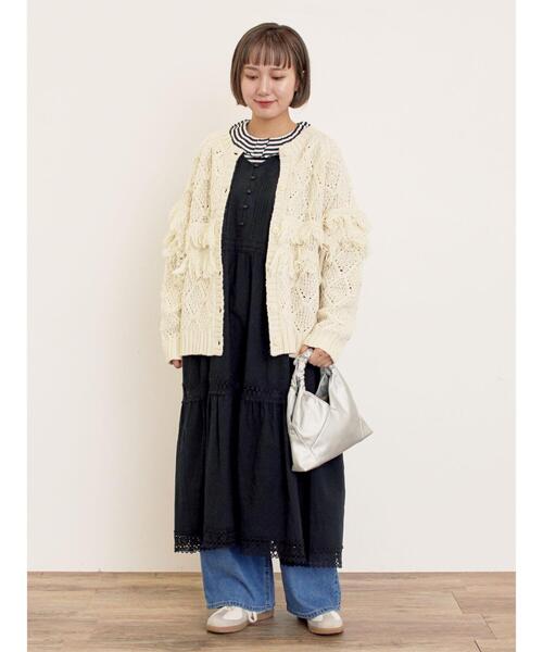 Samansa Mos2（サマンサ モスモス）の「トライアングルミニバッグ（ハンドバッグ・レディース・シルバー/ブラック・F）」の4枚目の写真