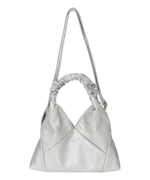 Samansa Mos2（サマンサ モスモス）の「トライアングルミニバッグ（ハンドバッグ・レディース・シルバー/ブラック・F）」の14枚目の写真