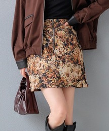 Rejoule（リジュール）の「ゴブラン グレンチェック フロントジップミニスカート（スカート・レディース）」