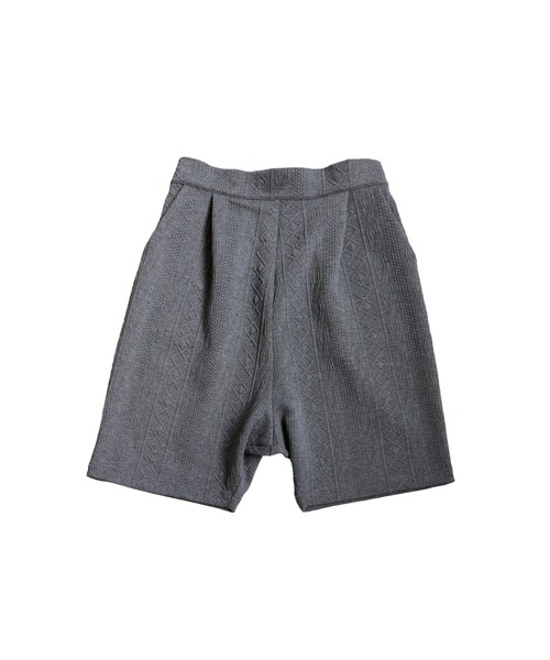 antiqua(アンティカ)の「立体柄 サルエルハーフパンツ(その他パンツ・レディース・グレー/ブラック・ONESIZE)」の10枚目の写真