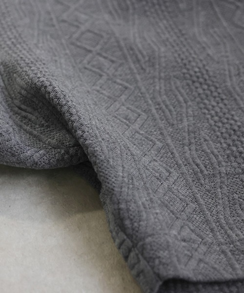 antiqua(アンティカ)の「立体柄 サルエルハーフパンツ(その他パンツ・レディース・グレー/ブラック・ONESIZE)」の3枚目の写真