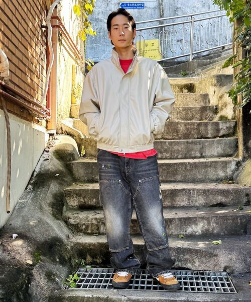 QT8 GARMENTS（キューティーエイトガーメント）の「LB シンセティックレザー隠しジャケット (クリーム)（ライダースジャケット・レディース・その他・MEDIUM/LARGE/X-LARGE）」の6枚目の写真