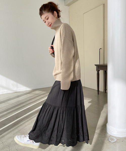 追加2》エンブロイダリーレーススカート（スカート）｜Spick & Span