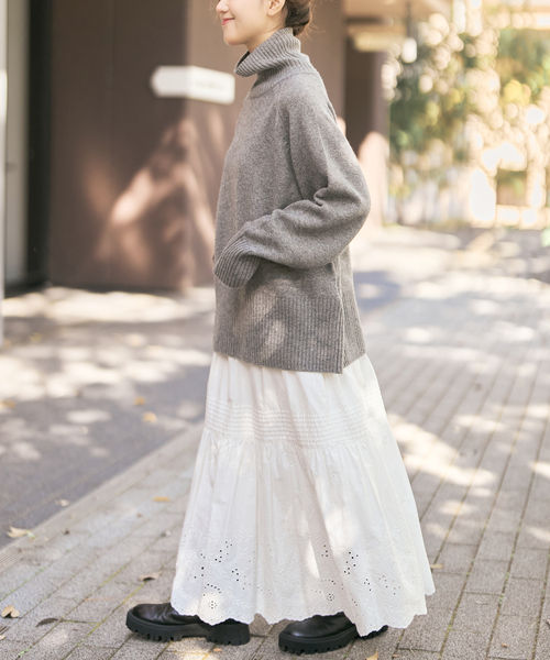 追加2》エンブロイダリーレーススカート（スカート）｜Spick & Span