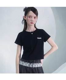 Adia Crop Tee BLACK