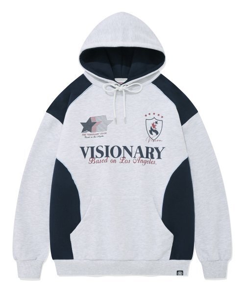 VISION STREET WEAR(ヴィジョンストリートウェア)の「VSW Football Hoodie Light Gray(パーカー・レディース・その他・SMALL/MEDIUM/LARGE/X-LARGE)」の1枚目の写真