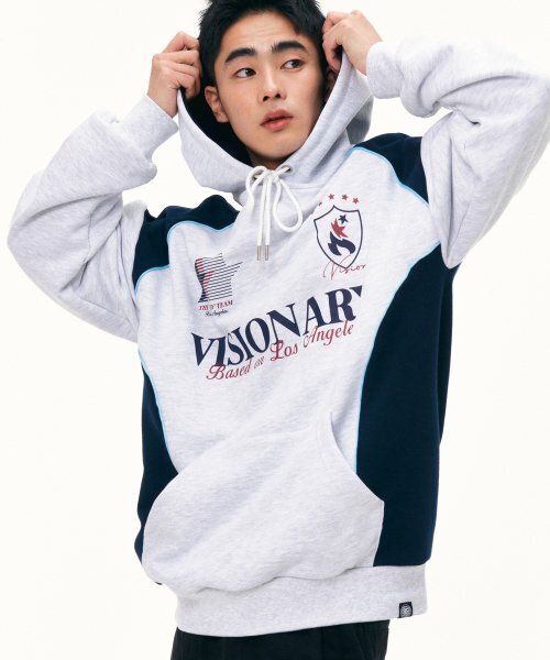 VISION STREET WEAR(ヴィジョンストリートウェア)の「VSW Football Hoodie Light Gray(パーカー・レディース・その他・SMALL/MEDIUM/LARGE/X-LARGE)」の2枚目の写真