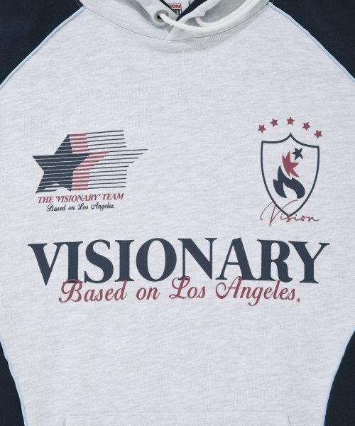 VISION STREET WEAR(ヴィジョンストリートウェア)の「VSW Football Hoodie Light Gray(パーカー・レディース・その他・SMALL/MEDIUM/LARGE/X-LARGE)」の4枚目の写真
