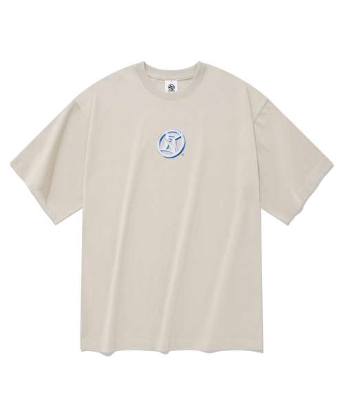 RADINEO（ラディネオ）の「ラウンドロゴ半袖Tシャツベージュ（Tシャツ/カットソー・メンズ・その他・LARGE/MEDIUM/SMALL/X-LARGE）」の2枚目の写真