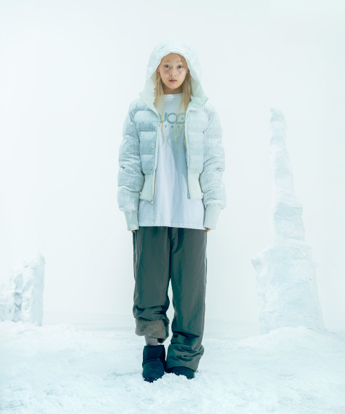 OJOS(オホス)の「Reversible Check Padded Jacket / Ivory(ダウンジャケット/コート・レディース・その他・2/3/1)」の2枚目の写真