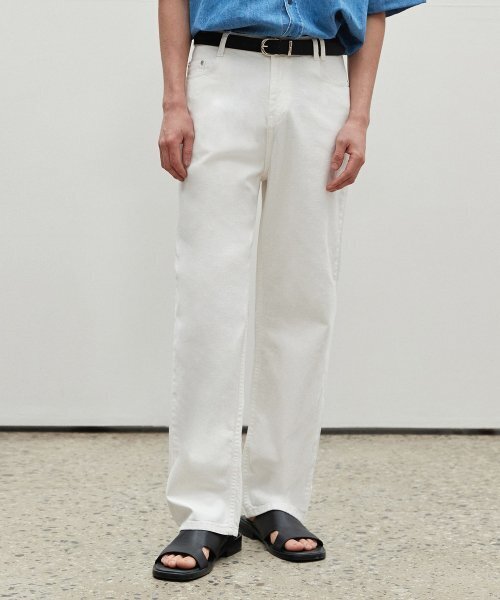 DECET（デケト）の「[夏生地]Semi Wide Jeans DCPT003Ivory（デニムパンツ・レディース・その他・30/26/28）」の16枚目の写真