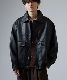 NULL（ヌル）の「【nl】A-2 PU フライトジャケット（ブルゾン）」