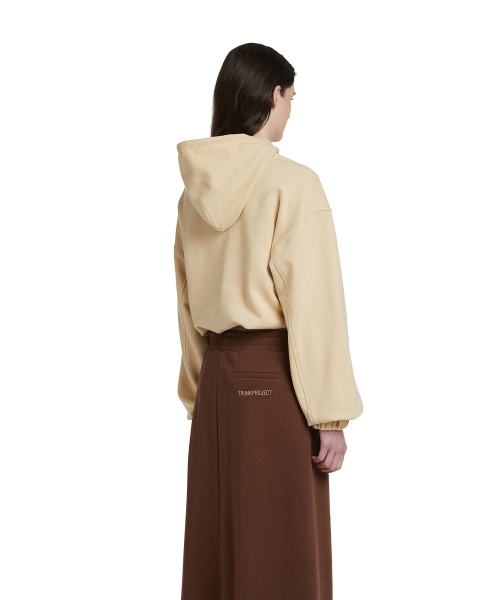 TRUNK PROJECT(トランクプロジェクト)の「Logo Cropped Hoodie_Yellow(パーカー・レディース・ライトイエロー・SMALL/MEDIUM/X-SMALL)」の2枚目の写真